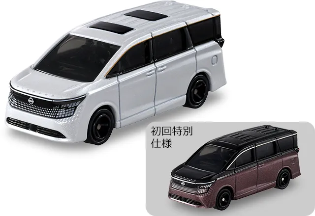 No.93 Nissan Elgrand 官方商品照，含初回特別式樣雙色版