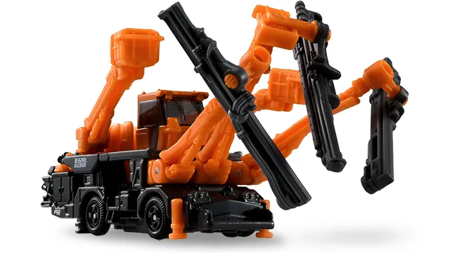 No.136 古河 Rock Drill Boltinger B32RL 官方商品照，橘色高空作業車