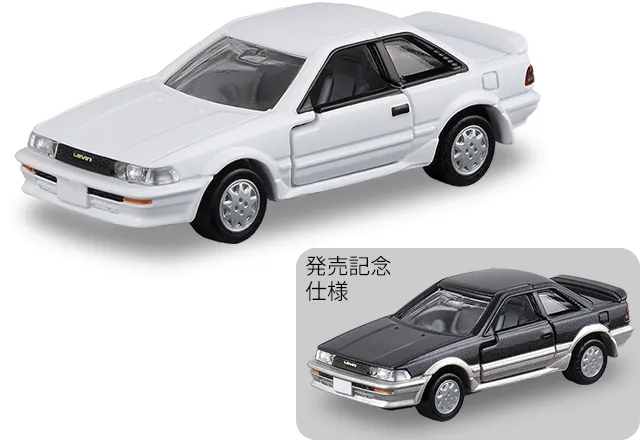 Tomica Premium 13 豐田 Corolla Levin AE92 官方商品照，含發售紀念式樣