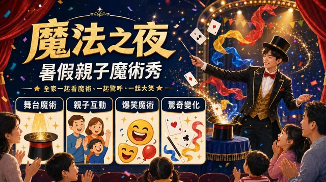 《魔法之夜》海報：紅幕前的魔術師