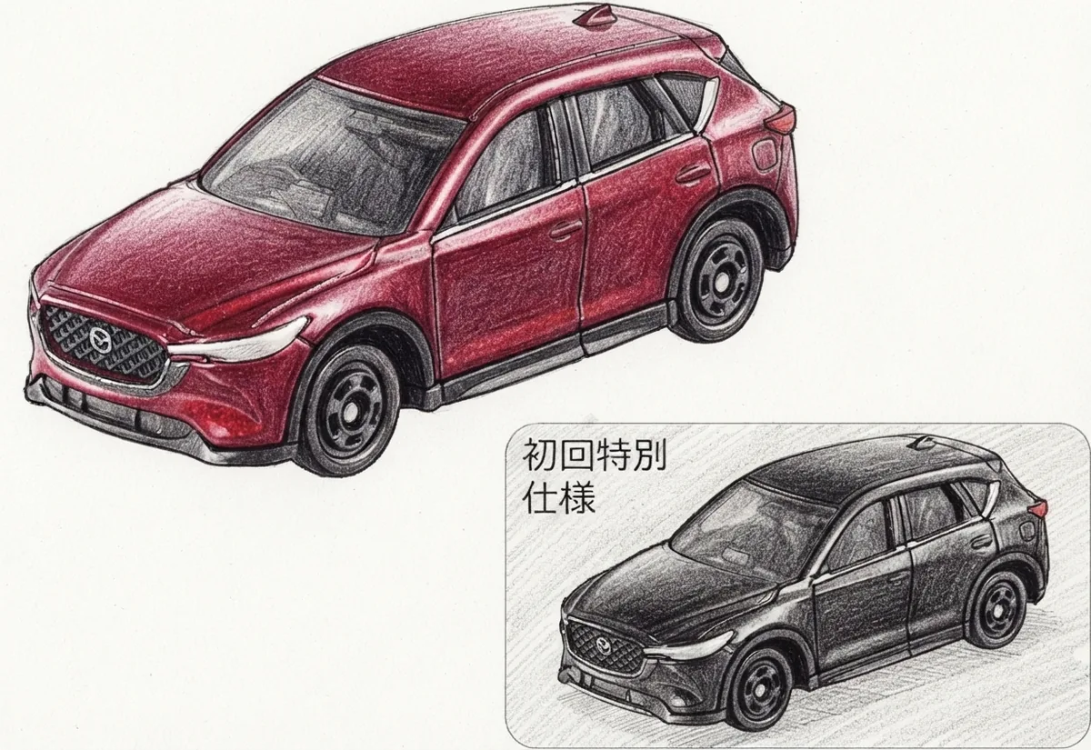 No.6 Mazda CX-5 素描插畫,含初回特別式樣黑色版